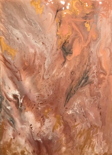 Pintura titulada "Fluide" por Sandrine Roux, Obra de arte original, Acrílico Montado en Bastidor de camilla de madera