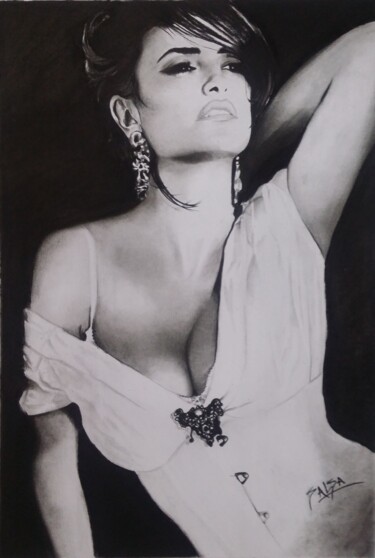 Drawing titled "Just wanna be a wom…" by Sandrine Saloni, Original Artwork, Graphite