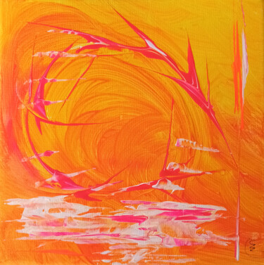 Peinture intitulée "Sunrise" par Sandrine Walbeyss, Œuvre d'art originale, Acrylique