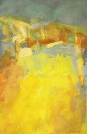 Peinture intitulée "Pont jaune" par Sandrine Wely, Œuvre d'art originale