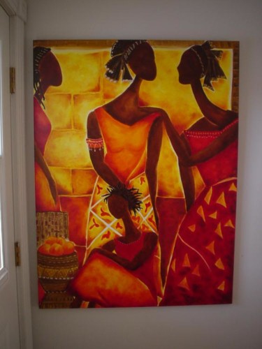 Painting titled "hissa" by Sandrine Sàn, Original Artwork