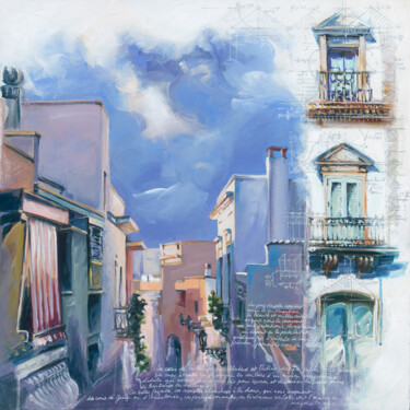 PUGLIA 11 Peinture intitulée "PUGLIA 11" par Sandrine Blondel, Œuvre d'art originale, Acrylique Monté sur Châssis
