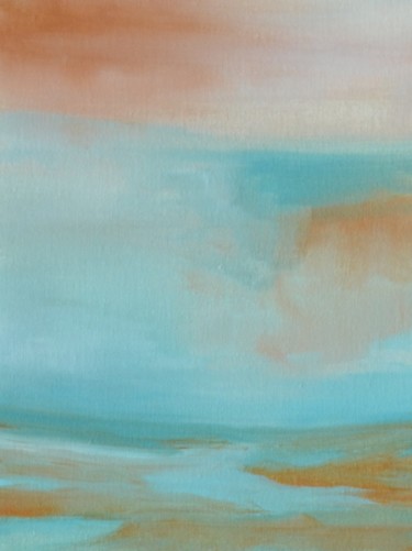 Peinture intitulée "L'estuaire." par Sandrine Damour, Œuvre d'art originale