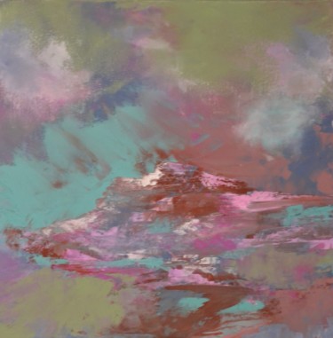 Painting titled "Les neiges du Kilim…" by Sandrine Damour, Original Artwork