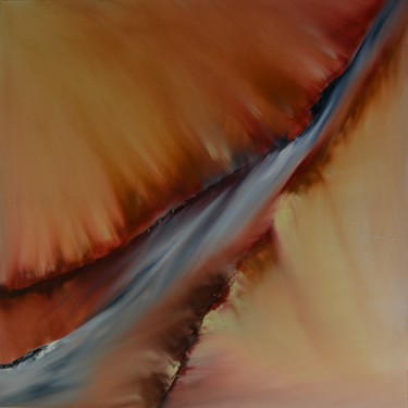 Painting titled "Torrent de lumiere" by Sandrine Damour, Original Artwork