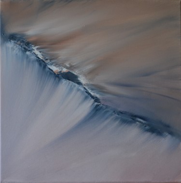 Peinture intitulée "Les falaises" par Sandrine Damour, Œuvre d'art originale