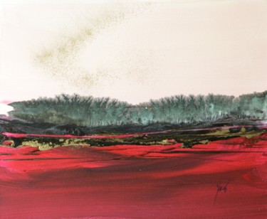 Malarstwo zatytułowany „En lisière de forêt.” autorstwa Sandrine Damour, Oryginalna praca