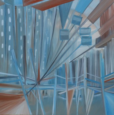 Peinture intitulée "Coney  Island." par Sandrine Damour, Œuvre d'art originale, Huile