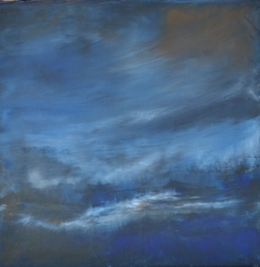 Painting titled "Au cœur des nuages." by Sandrine Damour, Original Artwork