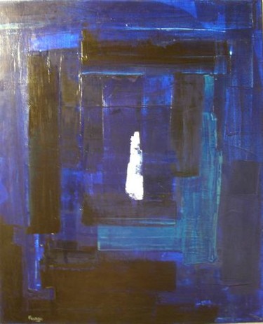 Peinture intitulée "Silhouette dans la…" par Fourgo, Œuvre d'art originale