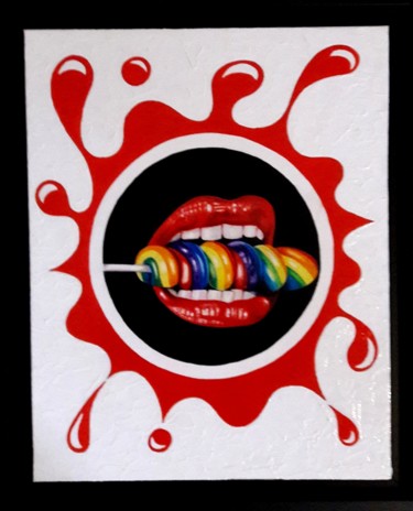 Peinture intitulée "Lollipop" par Sandrine Hardjani, Œuvre d'art originale