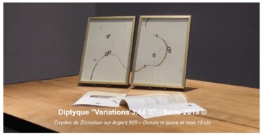 Design intitulée "Variations 3.14 π" par By 14janvier, Œuvre d'art originale, Bijoux