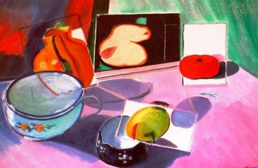 Pittura intitolato "Colori e cose." da Sandro Sabatini, Opera d'arte originale