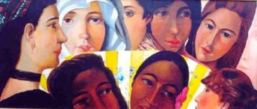 Pittura intitolato "Donne di ogni tempo." da Sandro Sabatini, Opera d'arte originale, Olio
