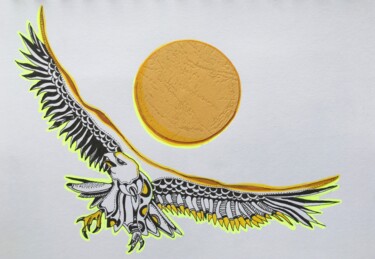 Drawing titled "eagle" by Sandro Brito (Sanarts), Original Artwork, Marker