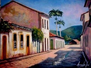 Pintura intitulada "Palmeiras de Paraty" por Sandro José Da Silva, Obras de arte originais