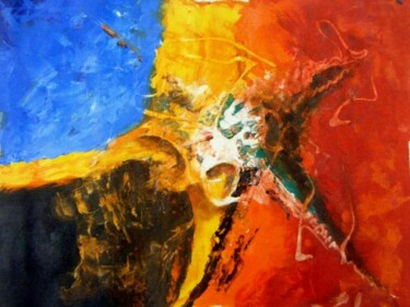 Pintura intitulada "Abstrato 2" por Sandro José Da Silva, Obras de arte originais, Óleo