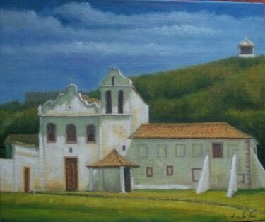 Pintura intitulada "CONVENTO DE CABO FR…" por Sandro José Da Silva, Obras de arte originais