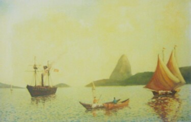 Pintura intitulada "Rio antigo" por Sandro José Da Silva, Obras de arte originais, Óleo