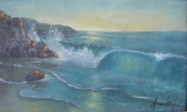 Pintura intitulada "Marinha" por Sandro José Da Silva, Obras de arte originais, Óleo