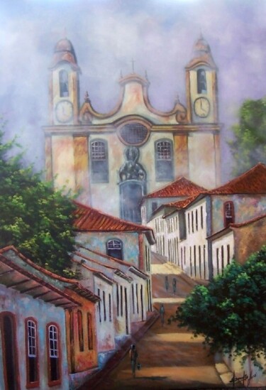 Pintura intitulada "Tiradentes" por Sandro José Da Silva, Obras de arte originais, Óleo