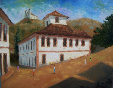 Pintura intitulada "Ouro Preto" por Sandro José Da Silva, Obras de arte originais, Óleo