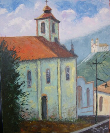 Pintura intitulada "Ouro Preto" por Sandro José Da Silva, Obras de arte originais, Óleo