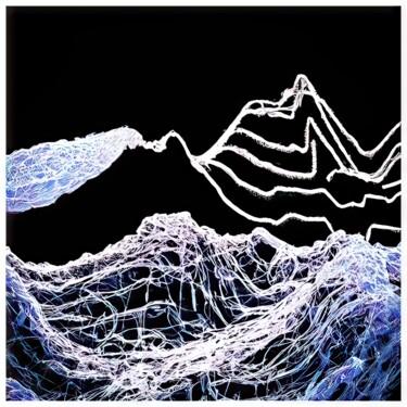 Digital Arts titled "Waves #9234" by Sandro, Original Artwork, Digital Painting