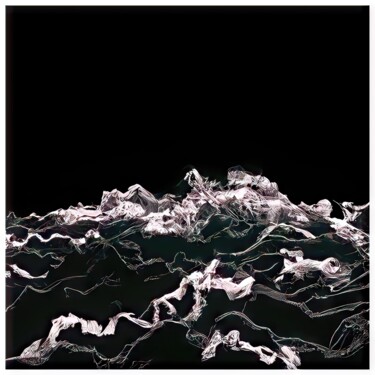 Arts numériques intitulée "Waves #8023" par Sandro, Œuvre d'art originale, Peinture numérique