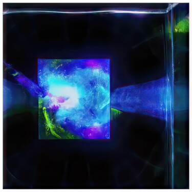 Цифровое искусство под названием "Luminescence #4538" - Sandro, Подлинное произведение искусства, Цифровая живопись