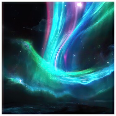 Digital Arts titled "Aurora #9683" by Sandro, Original Artwork, Digital Painting