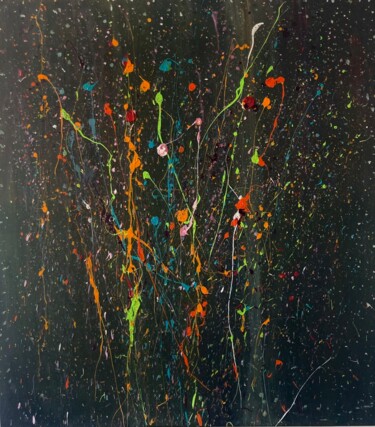 Peinture intitulée "Celebration II" par Sandy Madar, Œuvre d'art originale, Acrylique