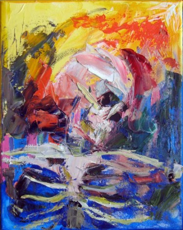 Painting titled "Skeleton Model" by Sandy Parsons, Original Artwork