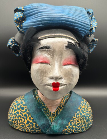 Sculpture intitulée "Maiko" par Sange, Œuvre d'art originale, Argile