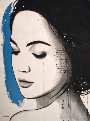 "Gentle Rage" Ζωγραφική με τίτλο ""Gentle Rage"" από Sangeeta Jaiswal, Αυθεντικά έργα τέχνης, Ακρυλικό