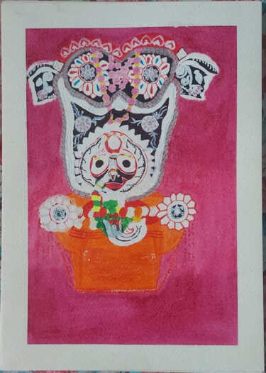 Malerei mit dem Titel "Sangram's Sri Jagan…" von Sangram Bubun, Original-Kunstwerk, Pastell
