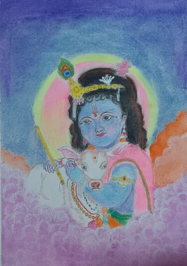 Painting titled "SANGRAM'S FAMOUS KA…" by Sangram Bubun, Original Artwork, Pastel