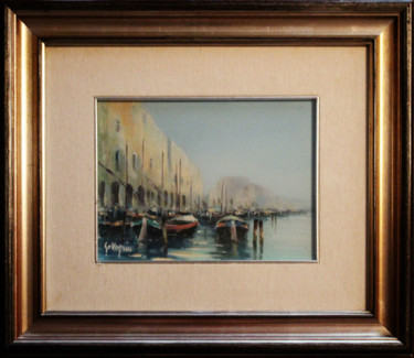 Painting titled "Canale di Chioggia" by Sanguigni, Original Artwork