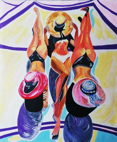 「Three sisters」というタイトルの絵画 Sanja Jancicによって, オリジナルのアートワーク, アクリル