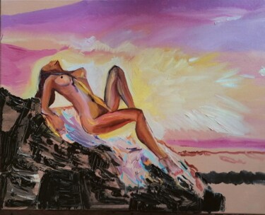 Malerei mit dem Titel "Summer" von Sanja Jancic, Original-Kunstwerk, Öl