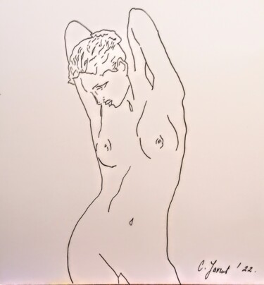 Drawing titled "Woman #8" by Sanja Jancic, Original Artwork, Ink