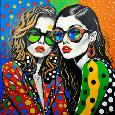 Malerei mit dem Titel "Women's confidentia…" von Sanja Jancic, Original-Kunstwerk, Acryl