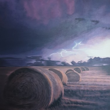 Pintura titulada "Before the storm" por Sanja Dakic, Obra de arte original, Acrílico Montado en Bastidor de camilla de madera