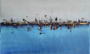 Malerei mit dem Titel "Abstract 9" von Sanjay P, Original-Kunstwerk, Acryl