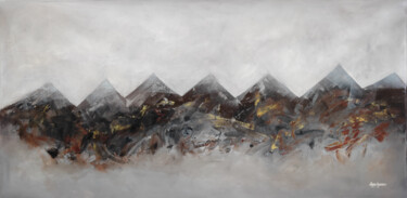 Pittura intitolato "Himaliya Mountain" da Sanjay P, Opera d'arte originale, Acrilico
