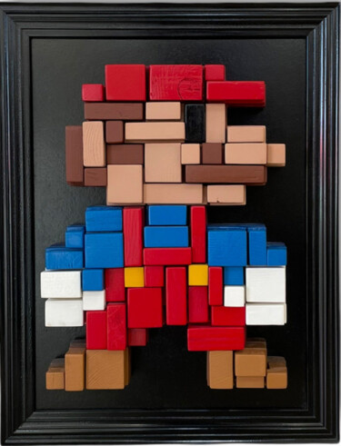 Sculpture titled "Mario" by Sank, Original Artwork, Wood