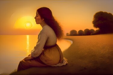 Arts numériques intitulée "Tranquil Whispers" par Sankha Ghosh, Œuvre d'art originale, Photo montage