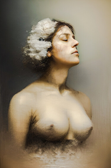 Digitale Kunst mit dem Titel "Whispers of Time" von Sankha Ghosh, Original-Kunstwerk, Fotomontage
