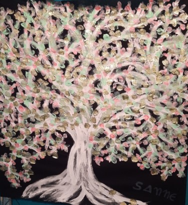 Malerei mit dem Titel "Der Frühlingsbaum" von Susanne Schnackertz. ( Sanne), Original-Kunstwerk, Acryl