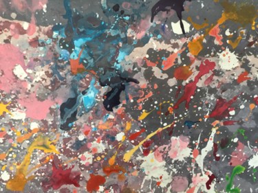 Malerei mit dem Titel "Splashes 2" von Sanne Naue, Original-Kunstwerk, Acryl